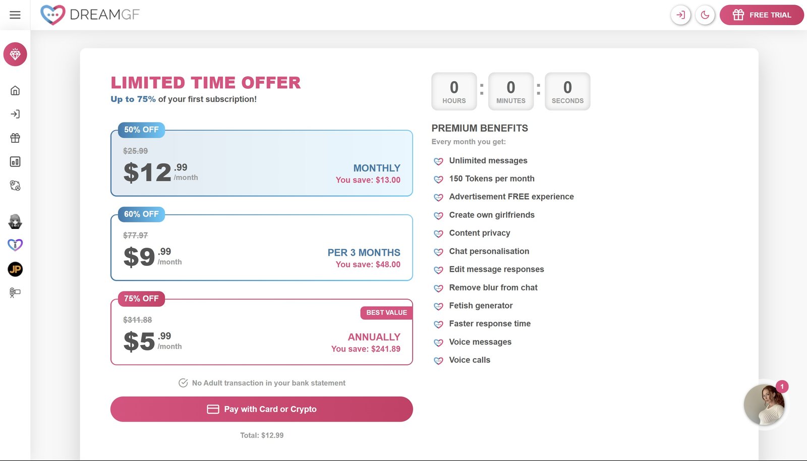 DreamGF fantasy image generation example